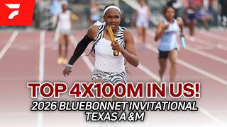 New U.s. No. 4 All-Time High School 4X100M Relay 2026 Texas Bluebonnet Invite