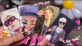 Unbox Big Bang Photocards Of My Art With Me! for sale on my website :)