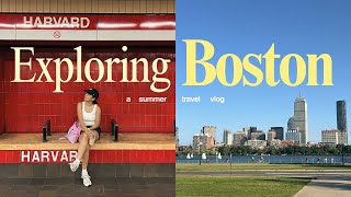 first time visiting Boston πΊπΈπ€ a summer travel vlog