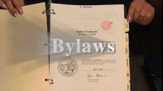 Corporate Record Binder Overview Part 1