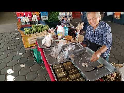 Thailand Local Market with Thai Foods, Ban Mae in San Patong, Chiang Mai [A Spiritual Revolution]
