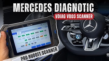 Mercedes Diagnostic with a Pro Budget Scan Tool | Vdiag VD80 BT Review
