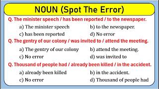 Spotting Error (Noun) | Spot the Error | Adverb #adverb #adverbs #spottheerror #spottingerrors