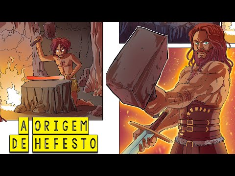 A Origem Hefesto: O Deus das Forjas - Mitologia Grega em Quadrinhos - Foca na História