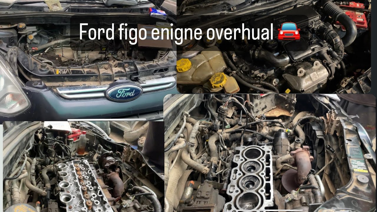Ford figo engine overhaul piston ring change oil burn 🔥 and low pick