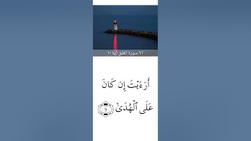 سورة العلق مكتوبة بصوت سعد الغامدي
