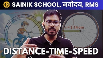 दूरी समय चाल - Distance, Time, Speed Lecture for Sainik school, Navodaya Vidyalaya, RMS by DD sir