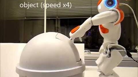 Online Affordance Learning and Use in Garbage Disposal Tasks (1 minute video for ICRA submission)