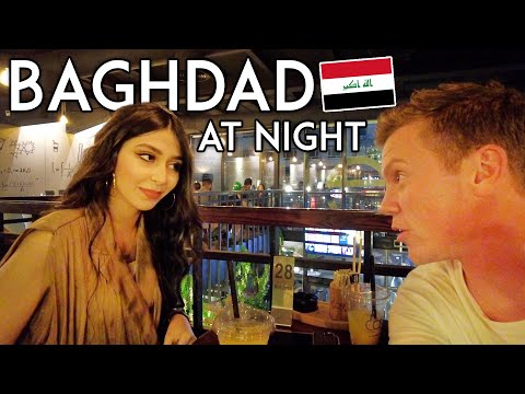 Exploring BAGHDAD at Night With an Iraqi Girl (Safe?) Iraq Travel Vlog شاب أمريكي يلتقي بفتاة عراقية