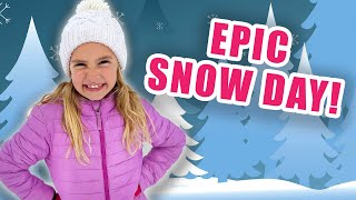 EPIC SNOW DAY FUN: Sledding, Snowman Building, and a Snowball Fight!
