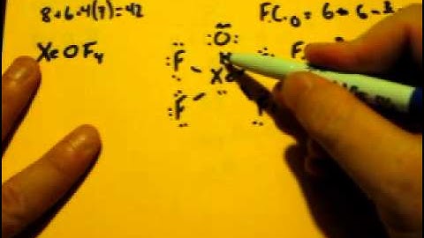 Lewis Dot Structure of XeOF4 (Xenon Oxytetrafluoride)