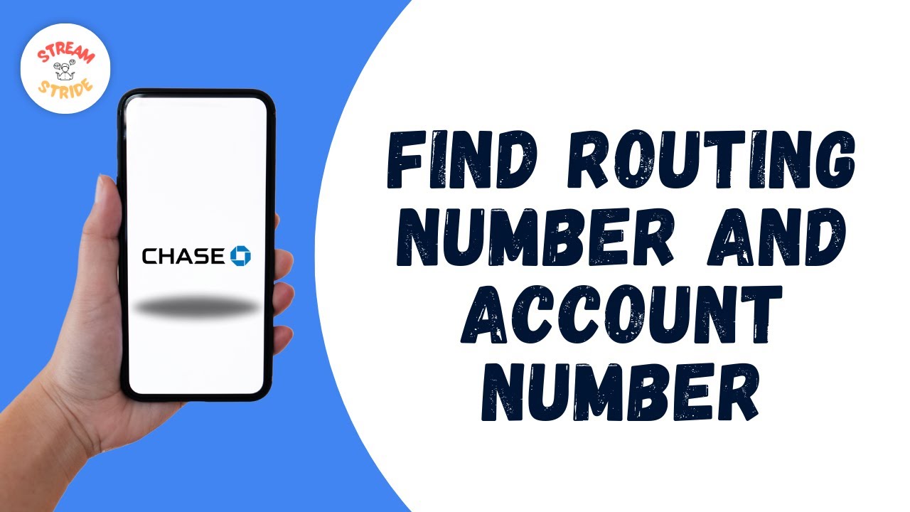 HOW TO FIND YOUR CHASE BANK ROUTING NUMBER AND ACCOUNT NUMBER - YouTube