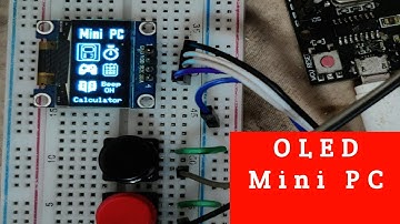 OLED Mini PC with 3 Push Button | arduino oled display | arduino oled 128x64 | oled animation