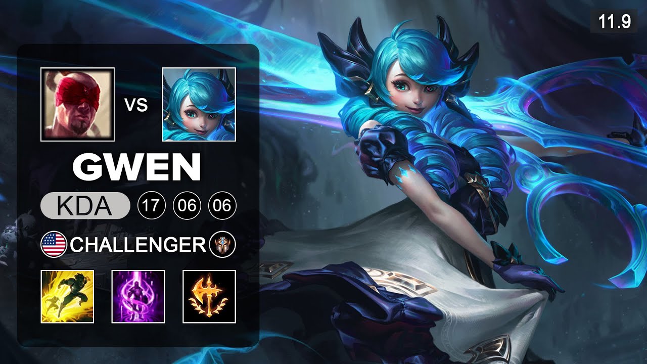 Gwen Mid vs Lee Sin - NA Challenger Patch 11.9