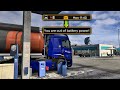 What happens when the renault electric truck runs out of battery power during a quick job in ets2 