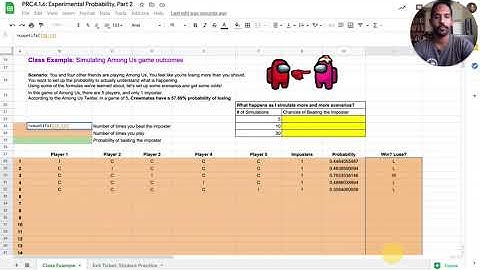 PRC4.1.6: Experimental Probability, Part 2 - Google Sheets