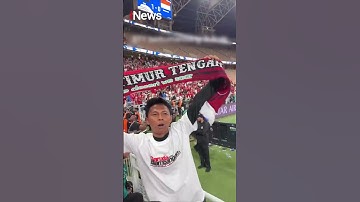 Momen Suporter Timnas  Teriakkan Nama 