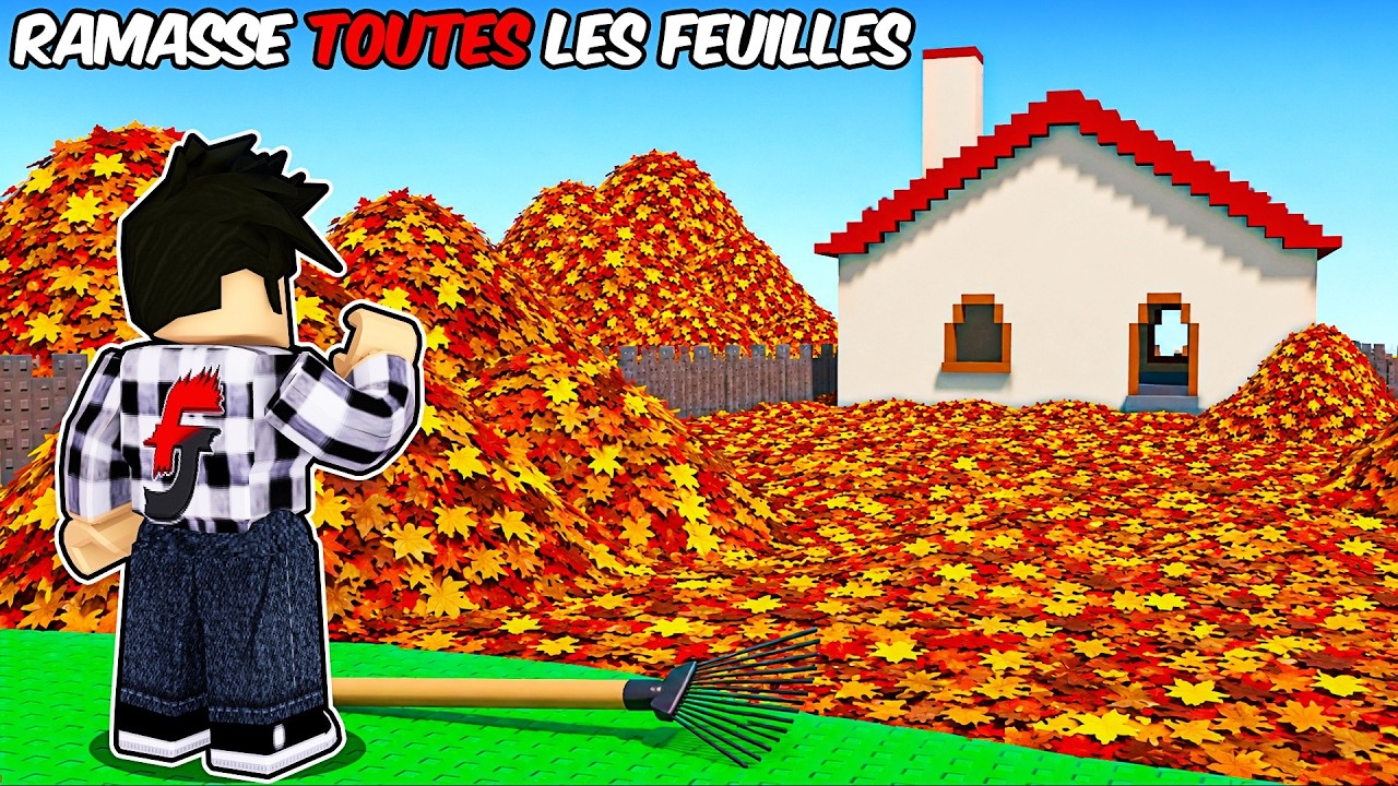 J'ai été forcé de ramasser 1,000,000,000 DE FEUILLES dans Roblox...