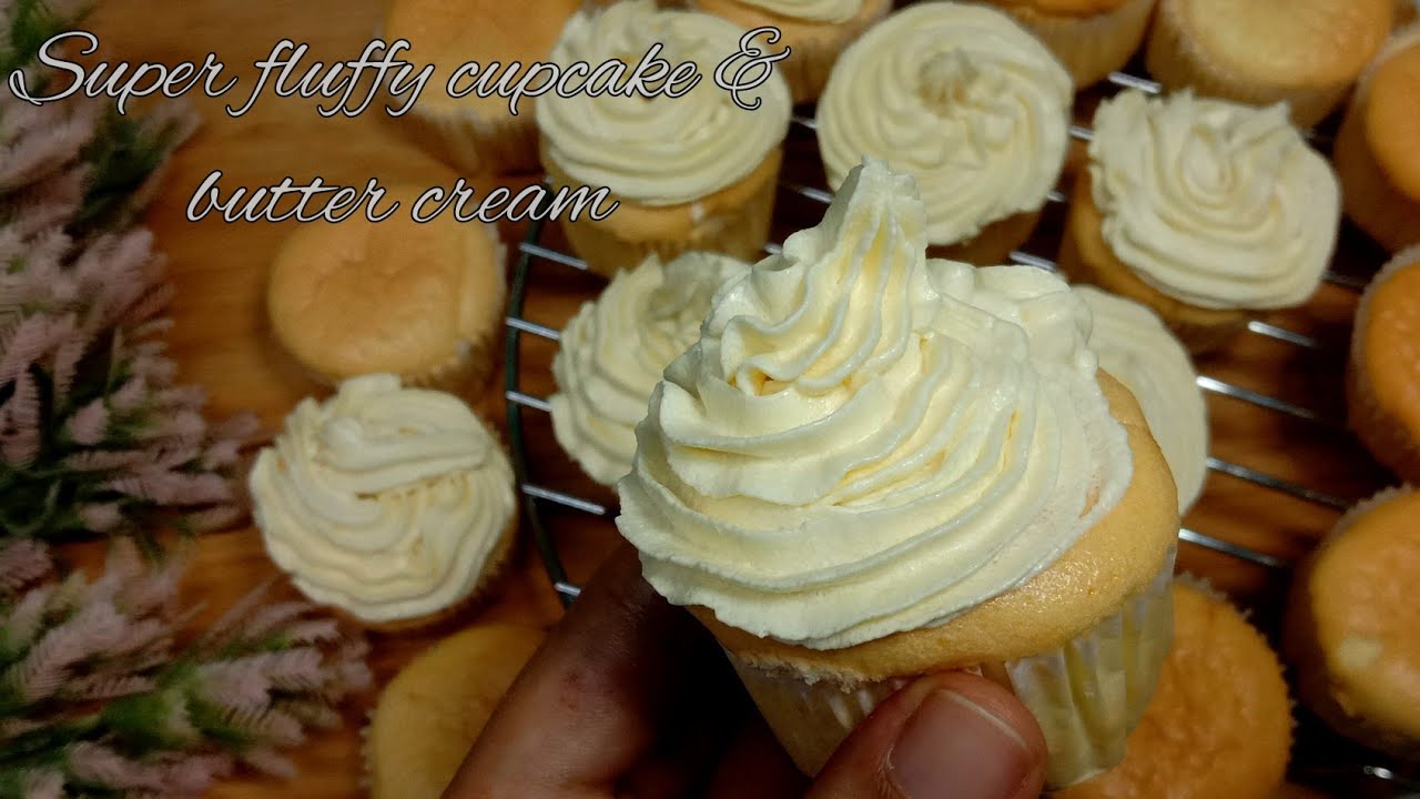Resepi Mudah Cupcake Butter Cream Super Fluffy Cupcake Butter Cream Easy Recipe Youtube