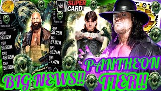 BIG NEWS *NEW* PANTHEON TIER IS HERE & FIRST LOOK AT THE *NEW* PANTHEON CARDS | WWE SuperCard