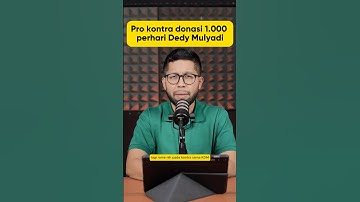Pro kontra donasi 1.000 perhari Dedy Mulyadi