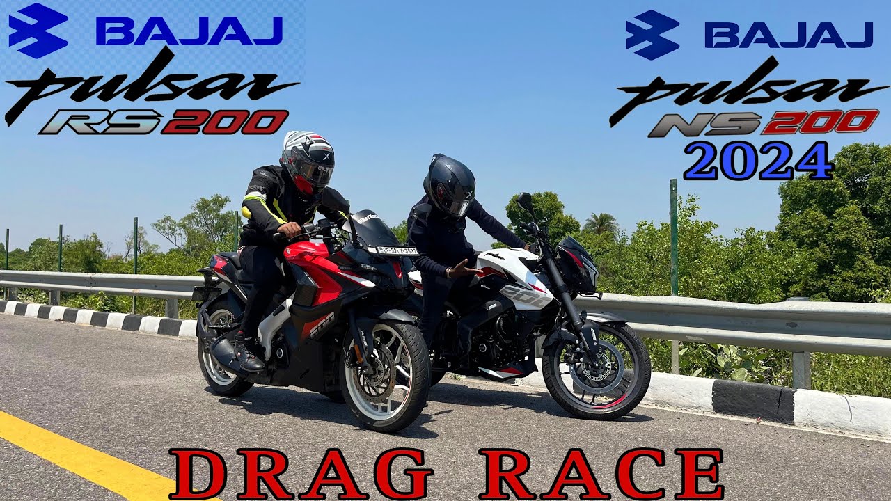 Bajaj Pulsar Ns200 2024 vs Bajaj Pulsar Rs200 || Drag Race || ab toh ...