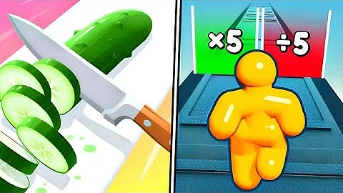 Perfect Slices Vs Tall Man Run - All level Mobile Gameplay Walkthrough Android iOS