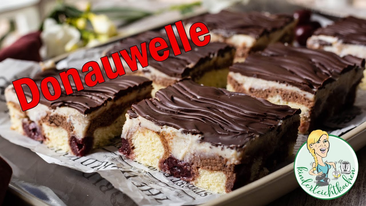 Donauwelle 🌊 Schneewittchenkuchen 🍒 mit Thermomix und großem ... Donauwelle 🌊 Schneewittchenkuchen 🍒 mit Thermomix und großem ...