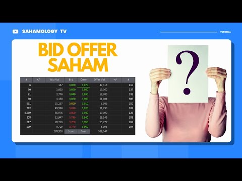 MEMAHAMI BID OFFER SAHAM SEBELUM BELI & JUAL SAHAM !!!