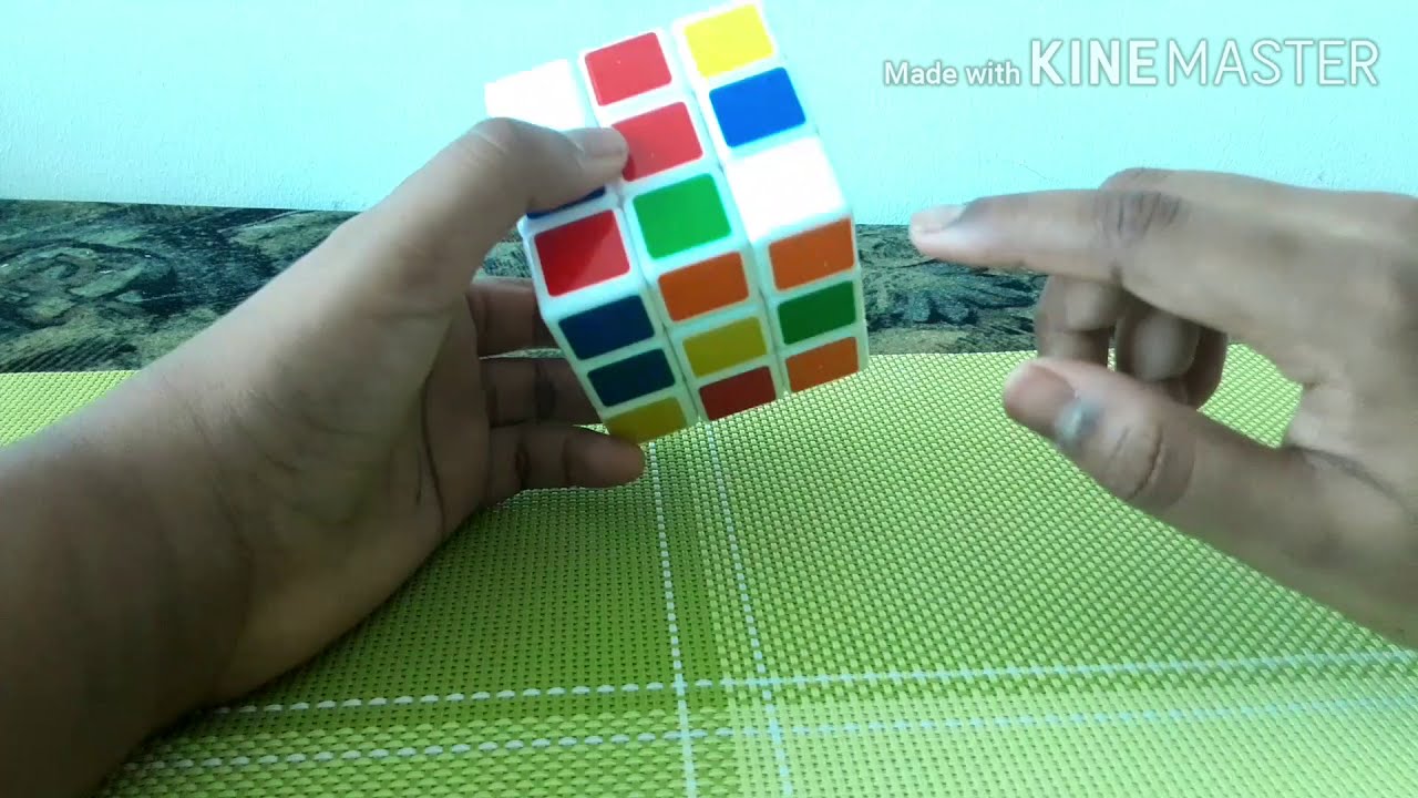 Easiest way to solve a 3×3 rubiks cube part1 - YouTube