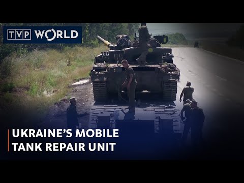 Ukraine's mobile tank repair unit that fixes tanks in the Donbas region Eastern Ukraine | TVP World