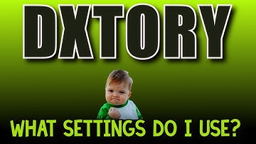 Dxtory Settings Overview - Game Capture Software