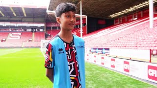 Kabeer's Dream Kit Realised Thanks to Errea