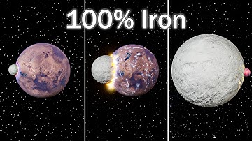 What if we collided 1 octillion kg of iron on Mars? | Universe Sandox