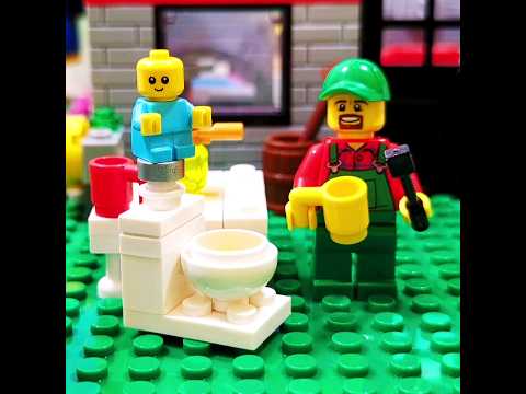 Дед Афанасий vs Skibidi toilet #lego #shorts