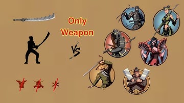 Shadow Fight2 Only Composite Sword Vs BOSSES [ IOS/Android Gameplay ]