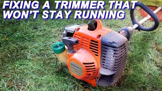 Fixing A Husqvarna Trimmer That Won't Stay Running