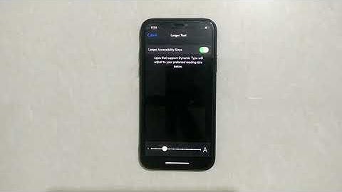 How To Enable Large Text From Accessibility In Iphone X