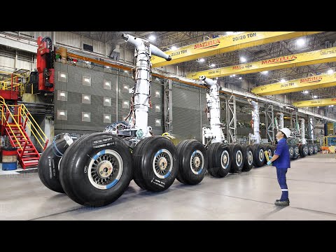 Inside Gigantic Airbus Landing Gear Manufacturing Assembly Line