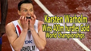 Norway's Karsten Warholm wins 400m hurdles Gold in London || World Championships || Sports Zone