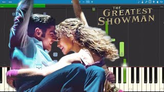 Rewrite The Stars Piano Tutorial - The Greatest Showman Soundtrack - Zac Efron & Zendaya chords