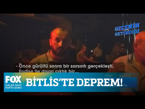 Bitlis’te deprem! 8 Ağustos 2020 Çalar Saat Hafta Sonu