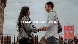 Surprise Proposal Video 💍 I got ENGAGED on top of a tower in the Countryside 🥹