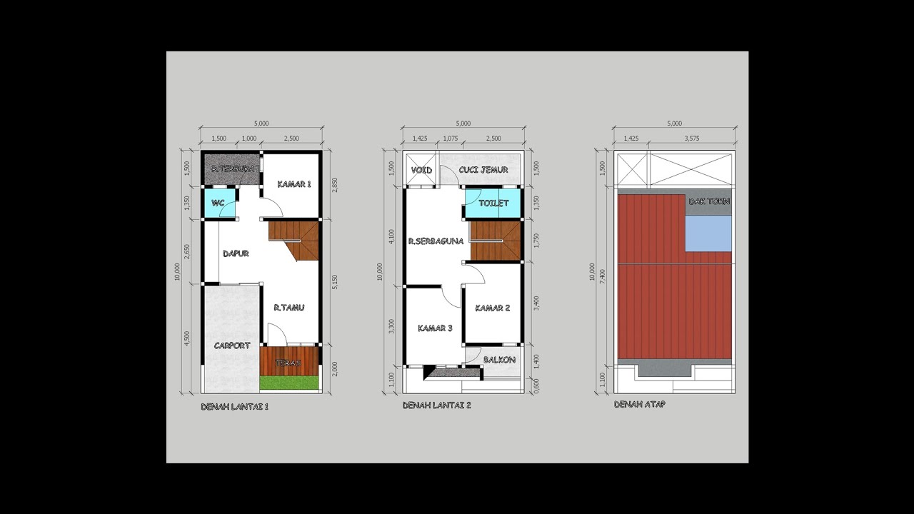 Rumah Dilahan Sempit 4x20 By Andee Ge