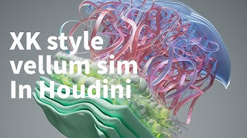 How make Xk studio style vellum simulation in Houdini | Houdini tutorial