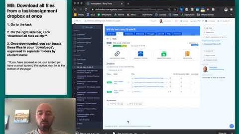 How to Download all files from a task/assignment dropbox at once
