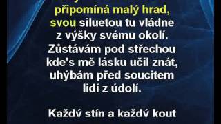 Věra Martinová - Malý dům nad skálou (karaoke z www.karaoke-zabava.cz)