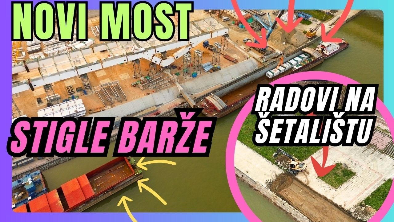 STIGLI NOVI DELOVI SAVSKOG MOSTA! Rekonstrukcija šetališta na Ušću + Nova garaža u centru Beograda
