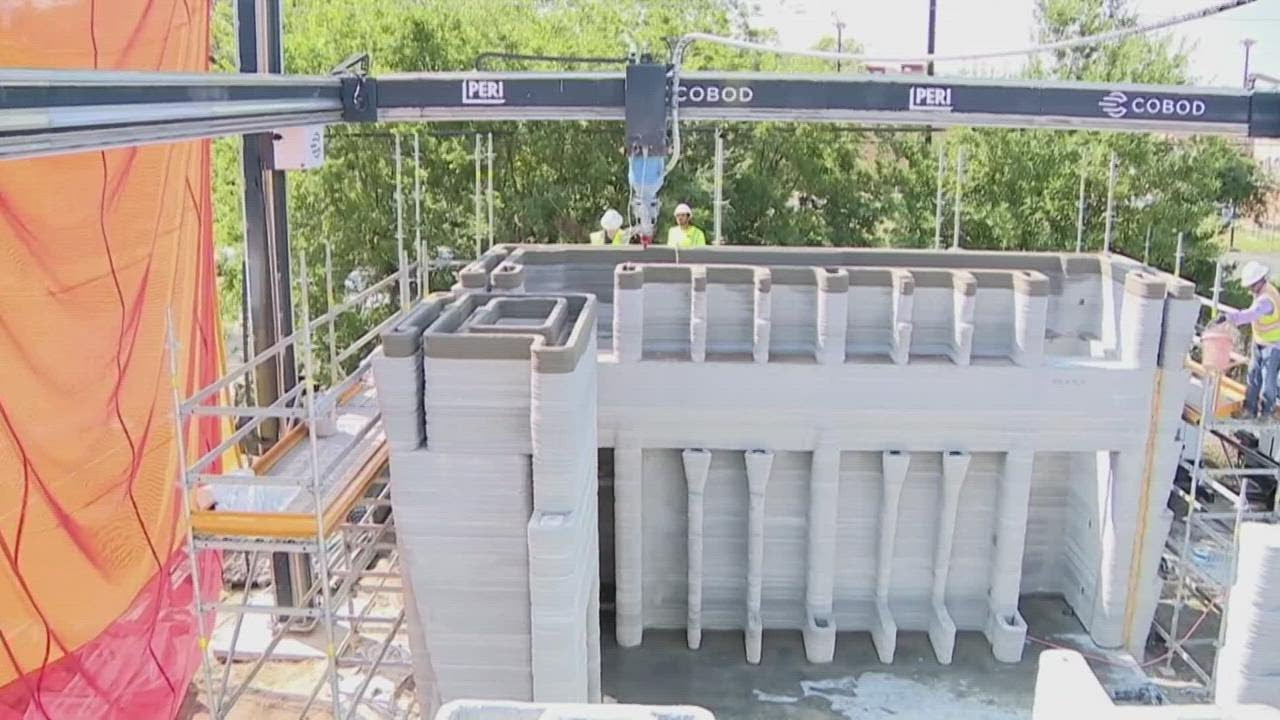 Nation's first 3D printed home is under construction in Texas - YouTube