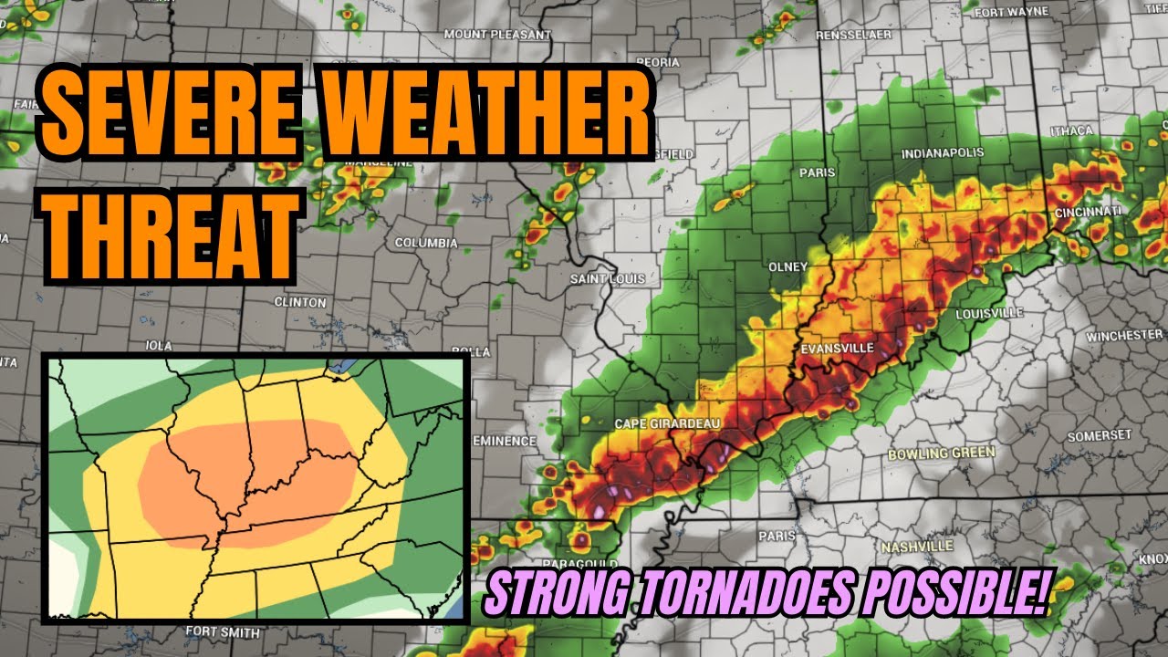 Widespread severe storm threat today and tonight - YouTube